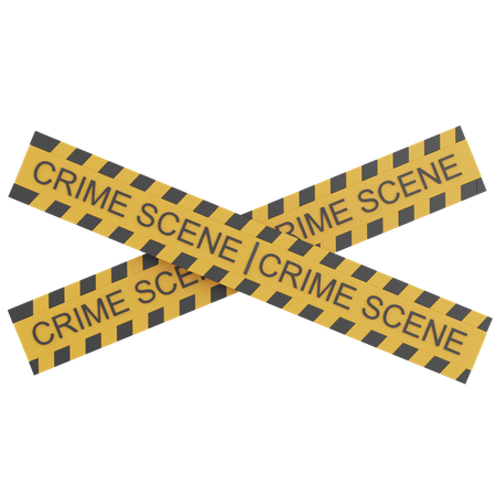 Bande de scène de crime  3D Icon