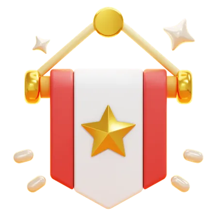 Bandeira  3D Icon
