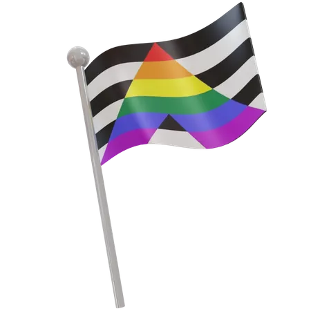 Bandeira aliada direta  3D Flag