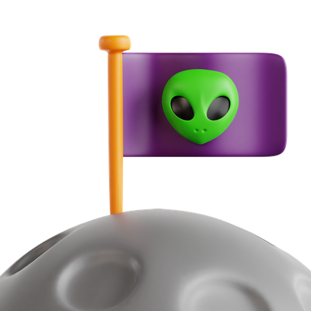 Bandeira alienígena  3D Icon