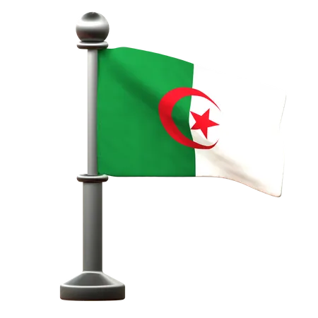 Bandeira da argélia  3D Icon