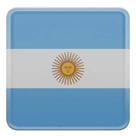 Bandeira argentina  3D Flag