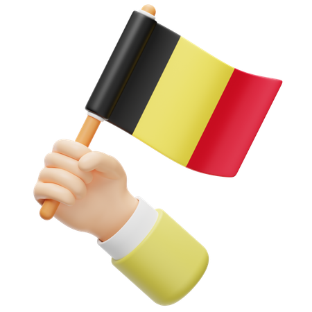 Bandeira da Bélgica  3D Icon