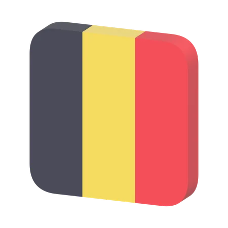 Bandeira da Bélgica  3D Icon