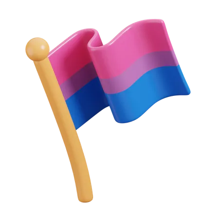 Bandeira bissexual  3D Icon