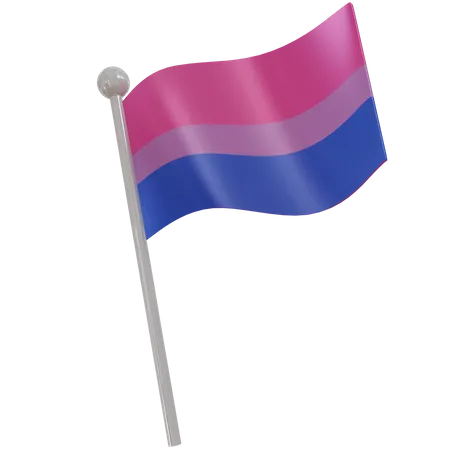 Bandeira bissexual  3D Flag