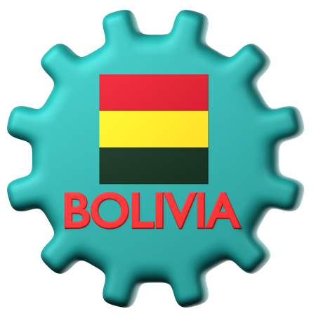 Bandeira da bolívia  3D Icon