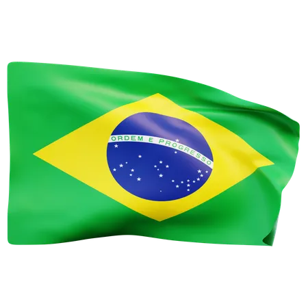 Bandeira do brasil  3D Icon