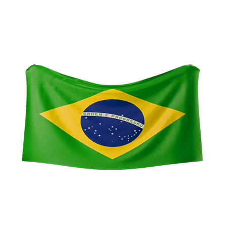 Bandeira do brasil  3D Icon