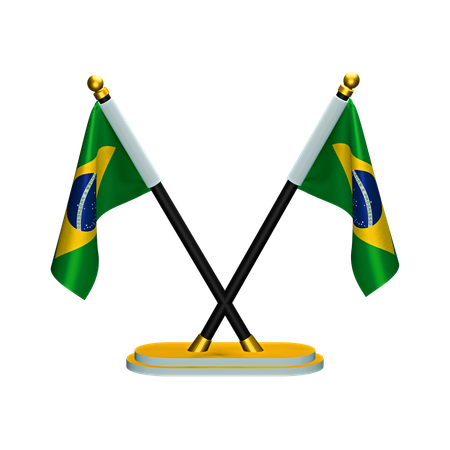 Bandeira do brasil  3D Icon