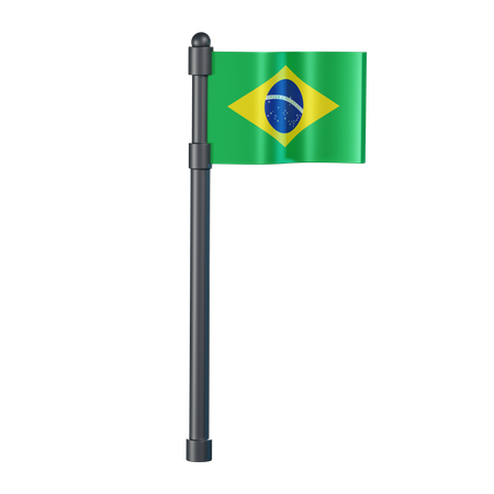 Bandeira do brasil  3D Illustration