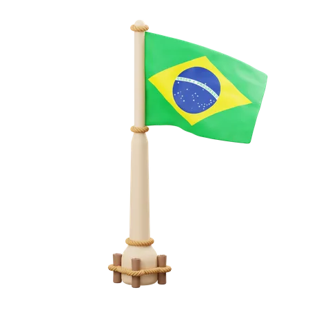 Bandeira do brasil  3D Icon