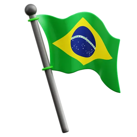 Bandeira brasileira  3D Icon