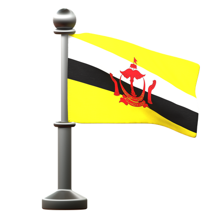 Bandeira de Brunei  3D Icon