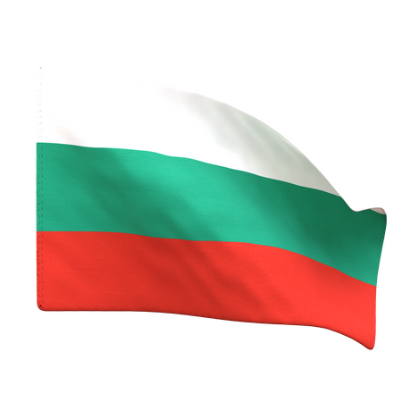 Bandeira da Bulgária  3D Icon