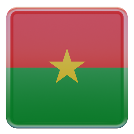 Bandeira de burkina faso  3D Flag