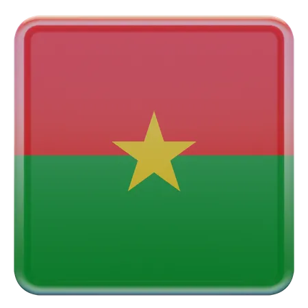 Bandeira de burkina faso  3D Flag