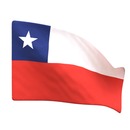 Bandeira do chile  3D Icon