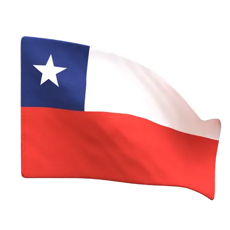 Bandeira do chile  3D Icon