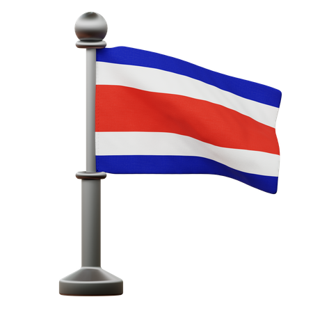 Bandeira da costa rica  3D Icon