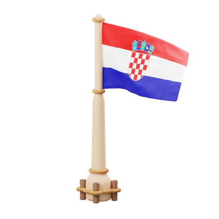 Bandeira da Croácia  3D Icon