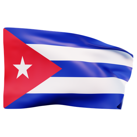 Bandeira cubana  3D Icon