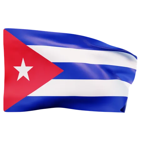 Bandeira cubana  3D Icon