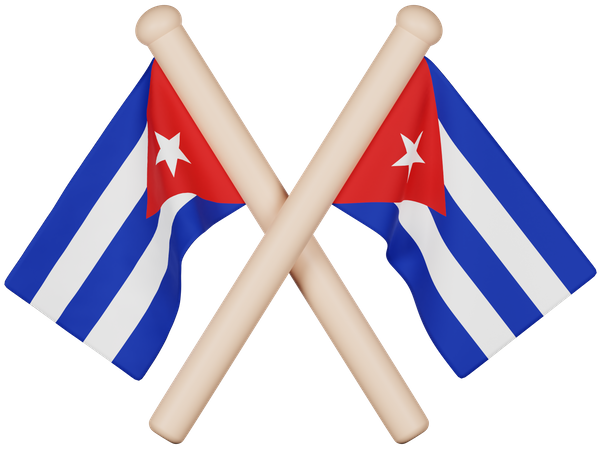 Bandeira cubana  3D Icon