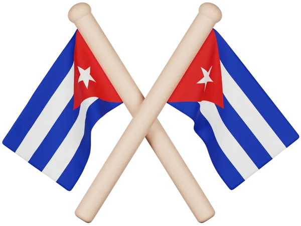 Bandeira cubana  3D Icon