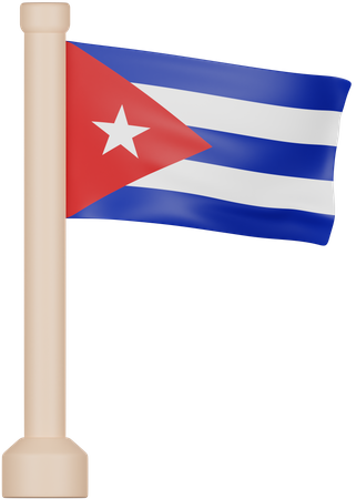 Bandeira cubana  3D Icon