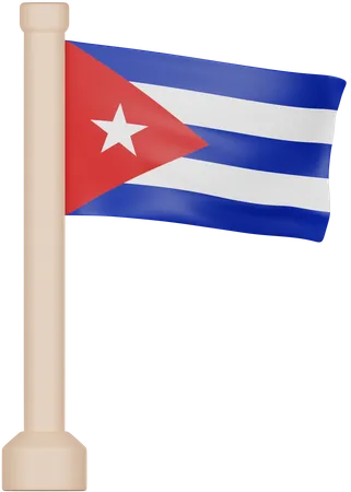 Bandeira cubana  3D Icon