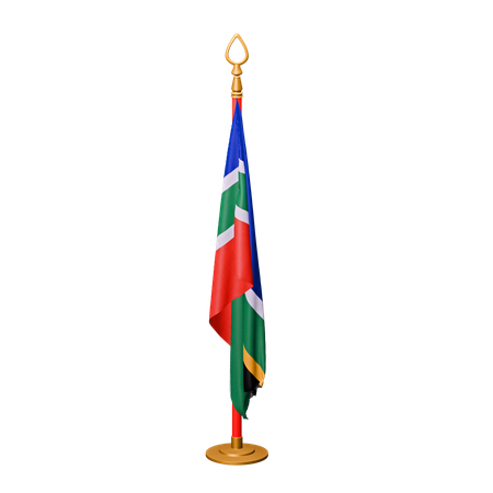 Bandeira da África do Sul  3D Icon