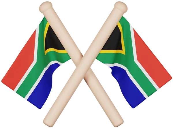 Bandeira da África do Sul  3D Icon