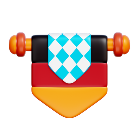 Bandeira da Alemanha e da Baviera  3D Icon