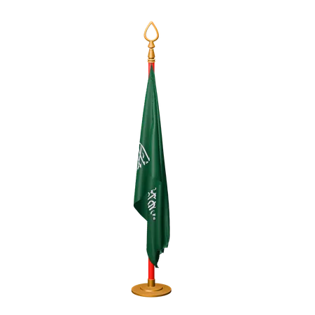 Bandeira da Arábia Saudita  3D Icon