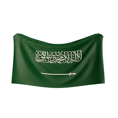 Bandeira da Arábia Saudita  3D Icon