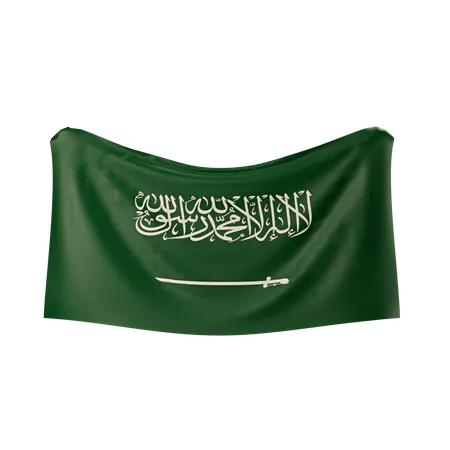 Bandeira da Arábia Saudita  3D Icon