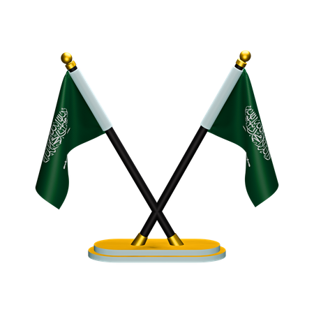 Bandeira da Arábia Saudita  3D Icon