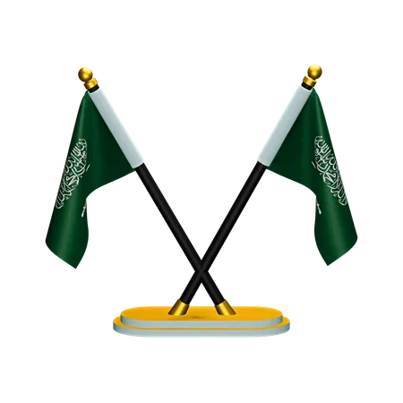 Bandeira da Arábia Saudita  3D Icon