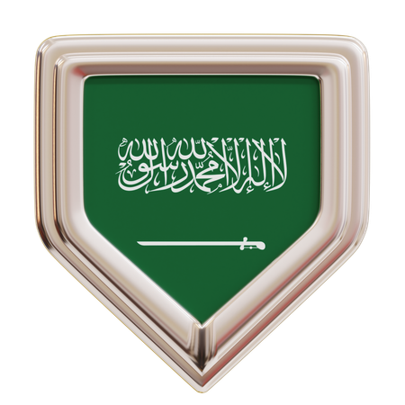 Bandeira da Arábia Saudita  3D Icon