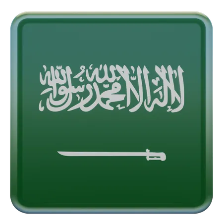 Bandeira da Arábia Saudita  3D Flag