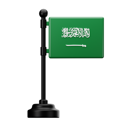 Bandeira da Arábia Saudita  3D Icon