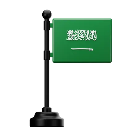 Bandeira da Arábia Saudita  3D Icon