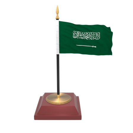 Bandeira da Arábia Saudita  3D Icon