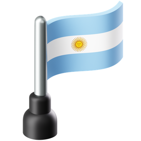 Bandeira da argentina  3D Icon