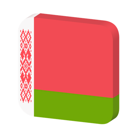 Bandeira da Bielorrússia  3D Icon