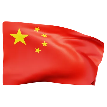 Bandeira chinesa  3D Icon