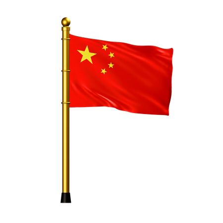 Bandeira chinesa  3D Icon