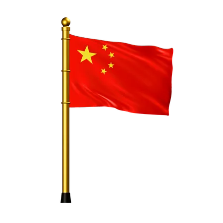 Bandeira chinesa  3D Icon