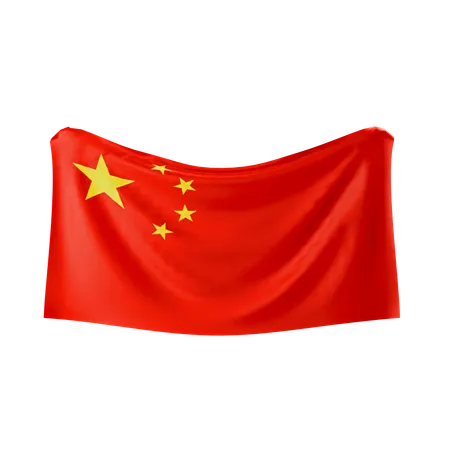 Bandeira chinesa  3D Icon